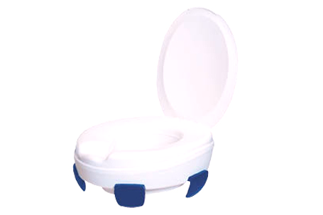 Toilet heightening seat, model Clipper III, increases height of every toilet 11 cm,  with lid, bearing capacity 185 kg