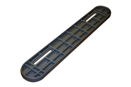 Arm rest shell plastic, black, slit hole 200-250 mm, for arm rest A.IP.AP.1001 and  A.IP.AP.1003 