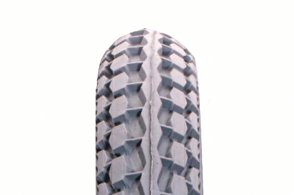 Tyre Cheng Shin/Primo, grey, size 12½ x 2¼ (62-203) thread C-628 large block 