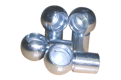 Ball socket for angle joint, B16x30-M10, form B, DIN 71803, sink plated 