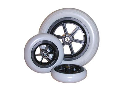 Wheel with soft foam tyre