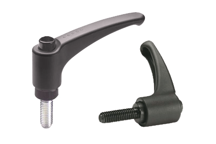 Adjustable hand lever, male thread