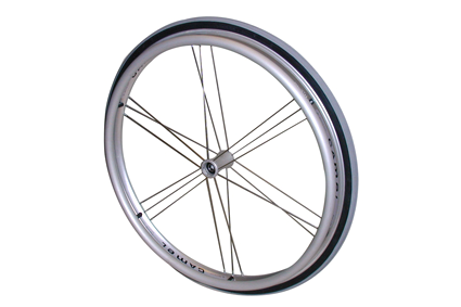 Spoked wheel Camel silver