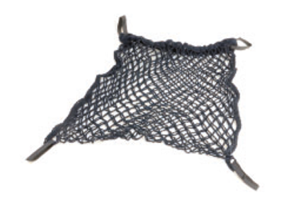 Shopping net with 4 velcro connections, black 