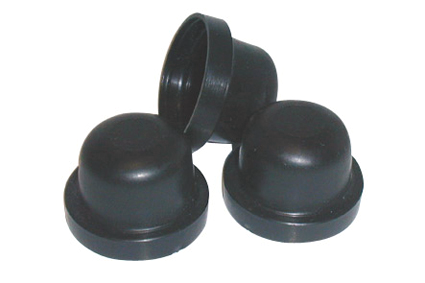 Cap for welding ball head Ø32 mm, black plastic, height 23 mm 