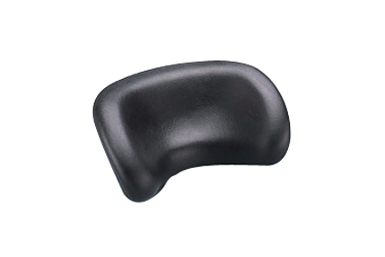 Headrest, black, PU foam