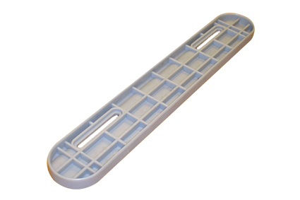 Arm rest shell plastic, grey, slit hole 200-250 mm, for arm rest A.IP.AP.1001 and  A.IP.AP.1003 