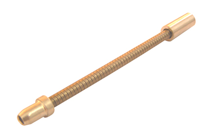Cable bend, stainless steel, with lining, flexible version 