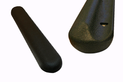 Arm pad black 265x50x35, M6 insert 170mm, softness 