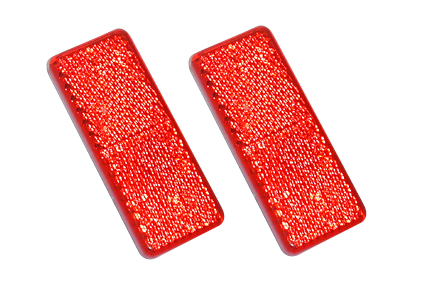 Reflector Red 70 x 28mm self adhesive 