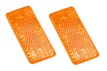 Reflector, orange, 85 x 35 mm, self adhesive 