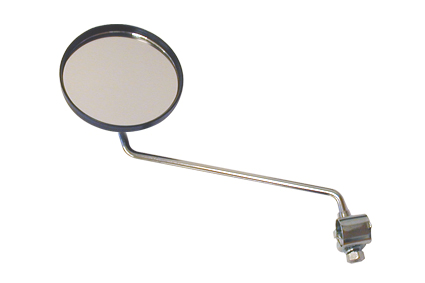 Mirror Ø100 mm adjustable with ball, black, with sling, rod Ø8 mm, price for 1 pc, packed per pair 