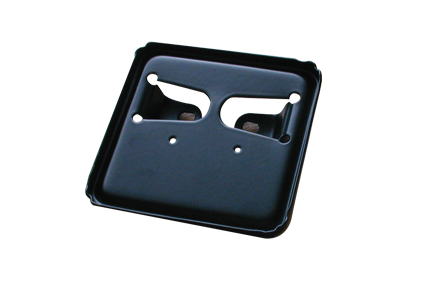 Insurance plate holder / licence plate holder, 80 x 80 mm, black 