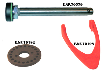 Edco Stoplock hub, red brake lever 