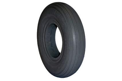 PU Tyre black 7 x 1 3/4 (175x38), line Profil, for rim with bed 30-32 mm 