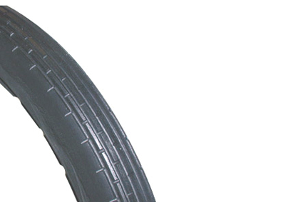 PU Tyre black 20 x 1.75 (47-406) for rim with bed 24-25mm MV2 block profile 