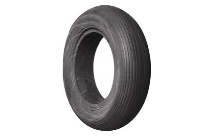 PU Tyre black 4.00 - 8 (Ø390x95) for rim with bed 56-61mm line profile bearing capacity 250 kg max 5 km/hr