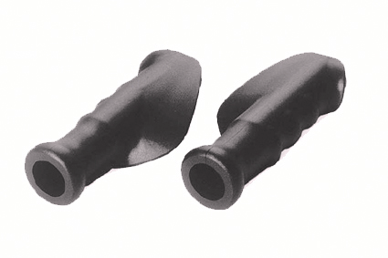 Handgrip, anatomically shaped, Ø22 mm, black, for instance for a walker (set 1 pc left, 1 pc right) 