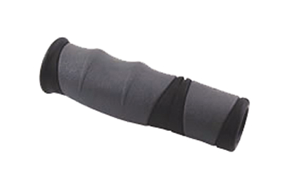 Handgrip, type 932, size Ø22 x 125 mm, rubber, grey/black 