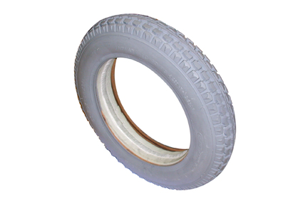 Filled in tyre 12 ¢ x 2+ (62-203) Grey,  profile C 628 