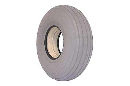 Filled in tyre 2.80/2.50 - 4 (Ø230x70) grey line profile C-179 