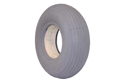 Filled in tyre 3.00 - 4 (Ø260x85) grey line profile C-179 