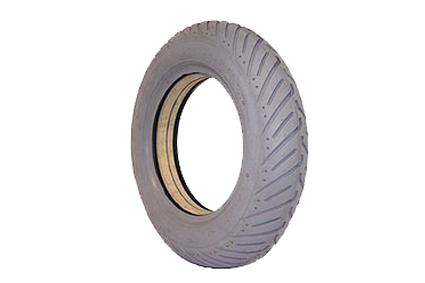 Filled in tyre 300-8 (Ø350x97) Grey, Highway profil C917. 