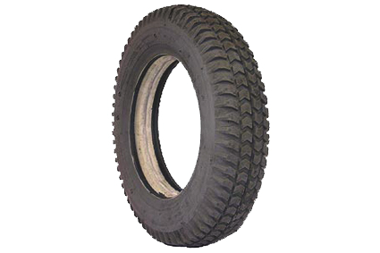 Filled in tyre 3.00 - 8 (Ø350x97) black block profile C-248 