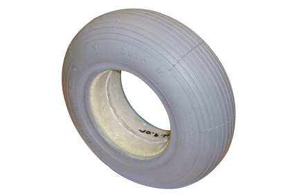 Filled in tyre 3.50 - 6 grey line profile HF 207 