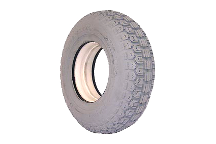 Filled in Cheng Shin tyre grey, size 4.10/3.50 - 6, profile C-168 