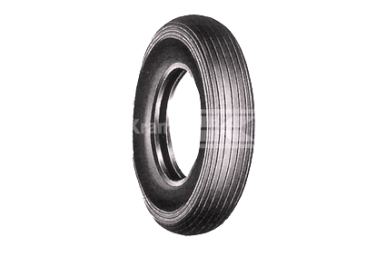 Set tyres: Tyre black, size 4.80/4.00 - 8 (Ø400x100) line profile 2 PR, inner tube AV car valve 