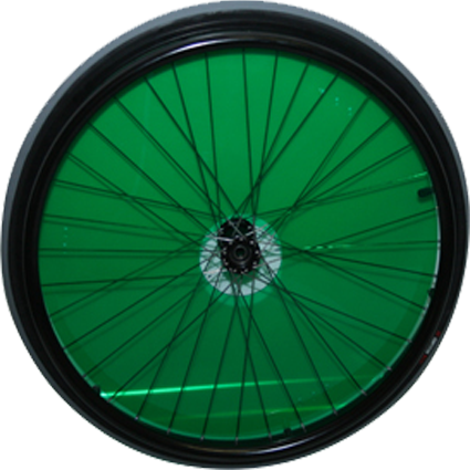 Clear spokeguard green