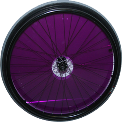 Clear spokeguard violet